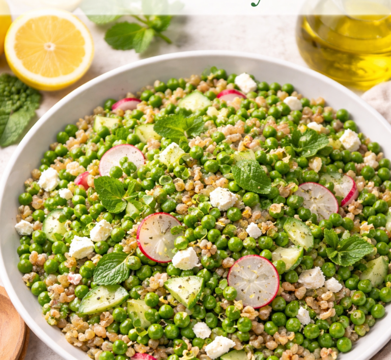 Spring Pea, Mint & Wheat Berry Salad