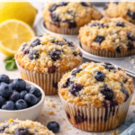 Lemon Blueberry Greek Yogurt Muffins
